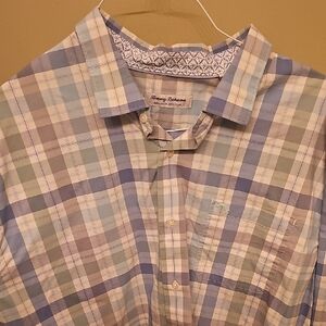 2xlb Tommy Bahama Multicolor Plaid Men's Shirt